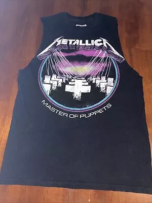 Metallica Master Of Puppets Men’s Size Medium Black Tank Top • $19.99
