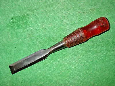 VINTAGE MILLERS FALLS No.30 3/4  BEVELED EDGE CHISEL WITH STRIKE CAP MADE IN USA • $16.99