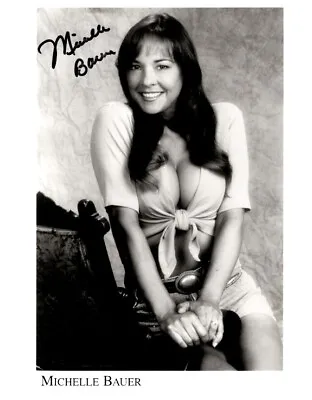 Michelle Bauer Autographed Photo Actress  Scream Queen  8x10 (Original) • $59.95