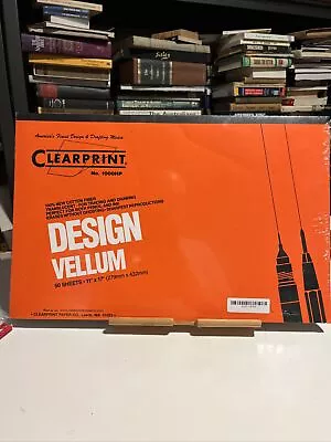 Clearprint Design Vellum Paper White 11 X 17 50 Sheets No. 1000HP New • $28