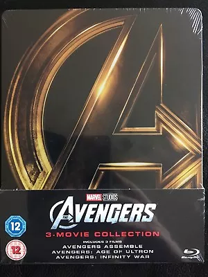 Avengers 3-Movie Collection Blu Ray Steelbook • £34