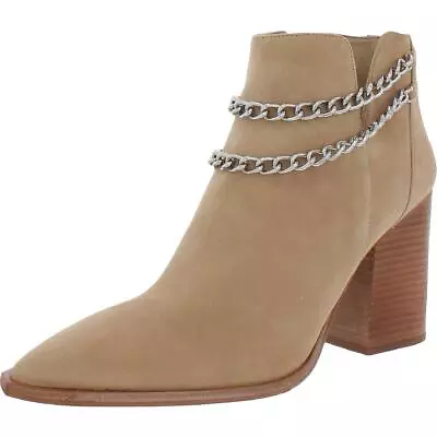 Vince Camuto Womens Chain Pointed Toe Ankle Boots Shoes BHFO 0290 • $12.99