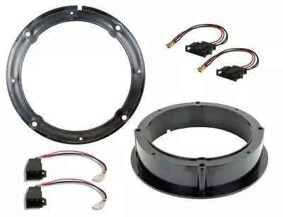 £9.89 • Buy VW Volkswagen Passat Front Door Speaker Adaptor Rings Spacers Kit 165mm 6.5 