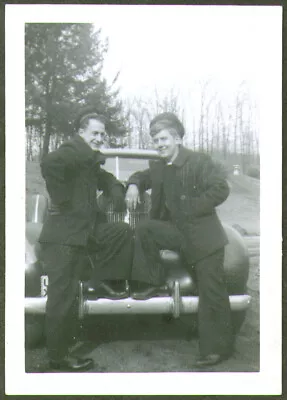 2 Crewmen & A Packard USCG CG-83465 Photo 1944 • $9.99