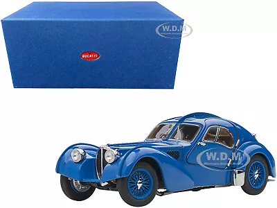 1938 Bugatti 57sc Atlantic Wire-spoke Wheels Blue 1/43 Diecast Car Autoart 50947 • $209.99