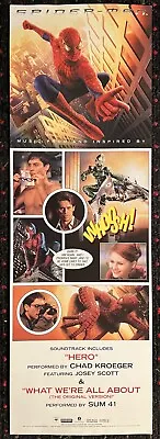 Marvel SPIDER-MAN Soundtrack 8x24 Record Store Promo Poster 2002 Tobey Maguire • $15.99
