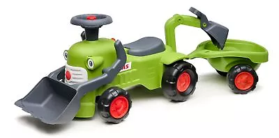 FALK Claas Tractor Ride-on With Trailer Loader And Bucket • £88.81