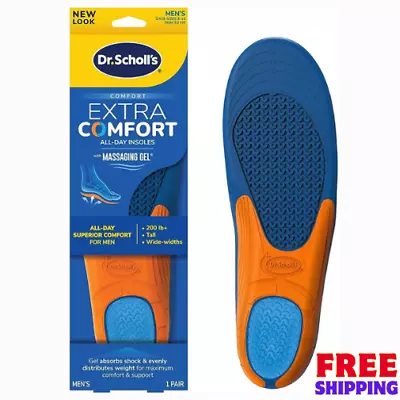 Dr Scholls Massaging Gel Insoles Mens Work Shoe Running Arch Support Inserts NEW • $19.43