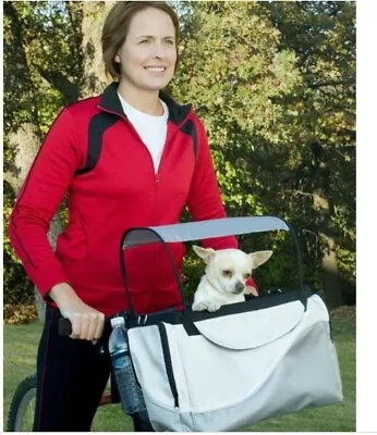 New PETSAFE SOLVIT Small Pet DOG Deluxe Tagalong BICYCLE BASKET TRAVEL CARRIER • $40