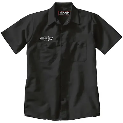 CHEVROLET CHEVY Embroidered PATCH + Mechanic WORK SHIRT Auto Gas Oil Petroliana • $29.99