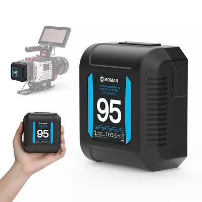 $119 • Buy Moman Power 95 Mini V-Mount Batterys 95Wh 14.8V For Camera BMPCC DSLR Monitor