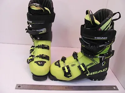 Head Vector 130 Rs Ski Boots Neon Yellow Size 25.5 Mondo • $88.94