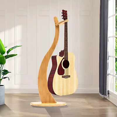 40.55  Bamboo Guitar Stand With Non-slip Pads For Guitar Bass Display Rack Home • $44.65