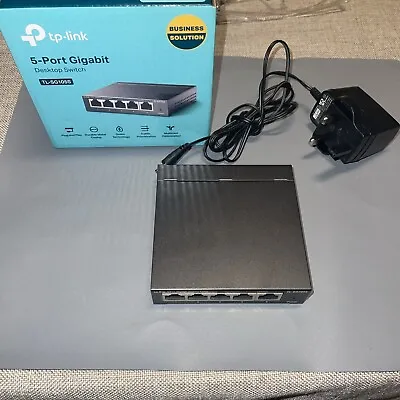 TP-LINK 5 Port Gigabit Desktop Fast Ethernet Switch LAN Network Splitter Hub • £18