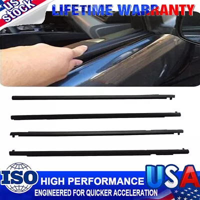 For Mazda 6 2004-2012 4Pcs Weatherstrips Window Trim Belt Outer Sealing Strips • $35.72