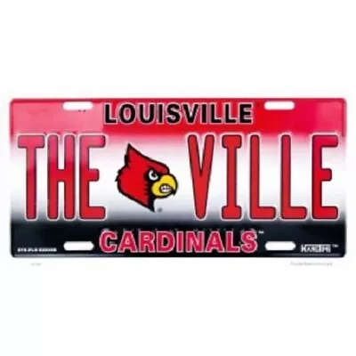 Louisville Cardinals NCAA  THE VILLE  License Plate • $10.95