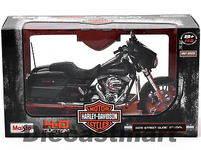 Maisto 32328 2015 Harley Davidson Street Glide Special Diecast Cruiser 1:12 Blk • $14.99
