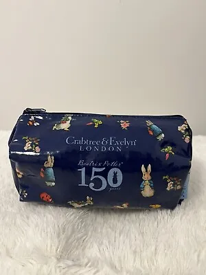 Crabtree & Evelyn X Peter Rabbit 150th Anniversary Cosmetic Bag/ Pencil Case • $19.37