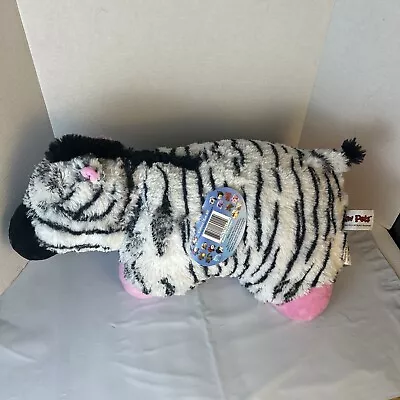 My Pillow Pets Zebra Stripes Large 18  X 14  Soft Plush Stuffed Animal - NEW! • $19.80