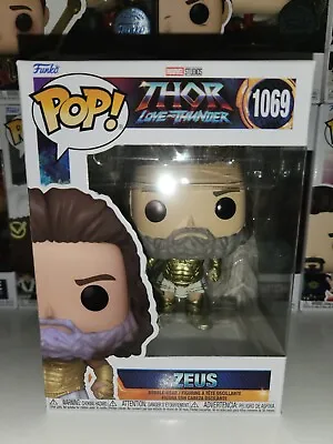 Pop! Marvel Thor Love & Thunder Zeus Funko Figure #1069 Includes 0.5 Protector • £7.99