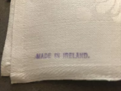 8 Vintage Irish Linen Double Damask Napkins • $40