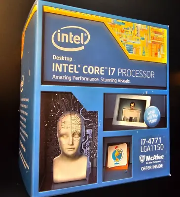NEW SEALED Intel I7-4771  3.5GHz Quad Core CPU Processor (SR1BW) LGA 1150 84W • $107.10