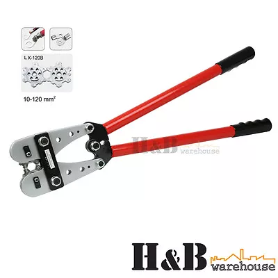 $74.78 • Buy 10 - 120 Mm² Cable Crimping Anderson Plug Crimper Tool Battery Rotatable Lug 