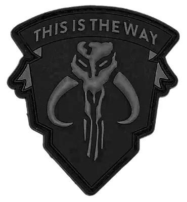 This Is The Way Mandalorian Patch [3D-PVC Rubber -Hook Fastener -TW5] • $7.99