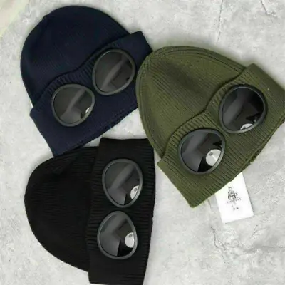 Beanie CP-Knitted Hat Men Teens Woolen Winter HatsCap Sunglasses Punk Cap Unisex • £5.39