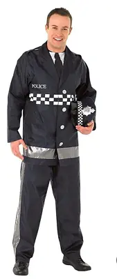 Mens Policeman Fancy Dress Costume British UK Halloween Party Cops Police Adults • £14.50