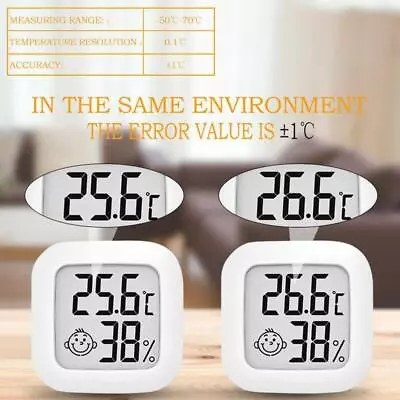 $3.04 • Buy 1PC Digital Thermometers Humidity Meter Room Temperature Indoor LCD Hygrometers