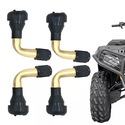 4x PVR50 Motorcycle Tubeless Tire Valve Stems Right Angle 90 Degrees Pull-In  • $7.69