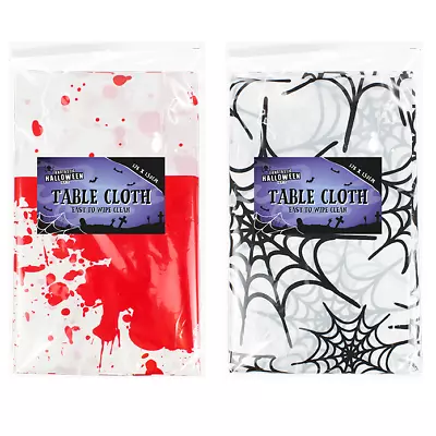 Halloween Table Cloth Party Decoration Table Cover Trick Or Treat 178 X 132cm UK • £3.29