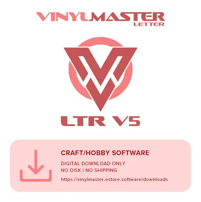 VinylMaster LTR Vinyl Cutter Software For Sign Cutters (No Disk) V5 • $120