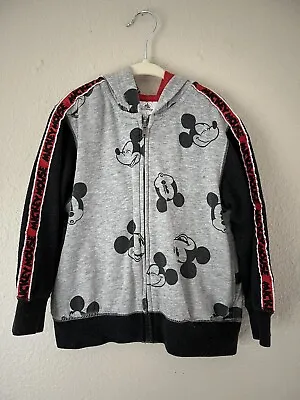 Disney Mickey Mouse Boy Zip Up Jacket Sweatshirt Hoodie Size 4 • $14.99