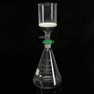 Glass Vacuum Filter Filtration Kit 1000mL Flask Funnel Laboratory Devices Set • $43.20