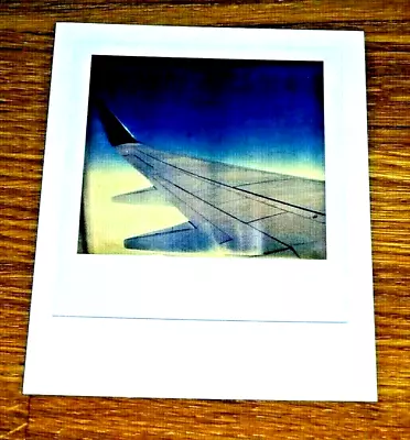 The Impossible Spectrum Project Photo Postcard ~ Airplane Wing In Flight ~ New • £1.50