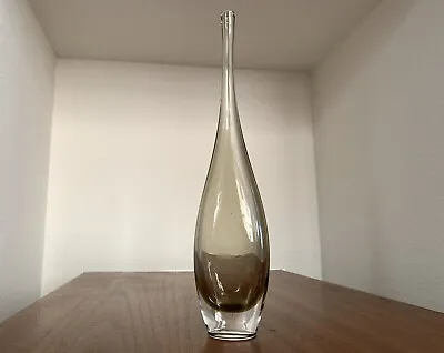 Bengt Orup Johansfors Teardrop Glass Sweden Vase MID CENTURY VINTAGE EAMES ERA • £316.26
