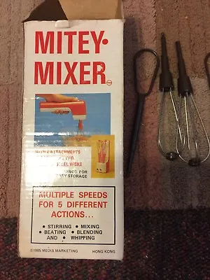 Mitey Mixer Cordless Whisk 1985 Vintage Decor Only Doesn’t Work • $3