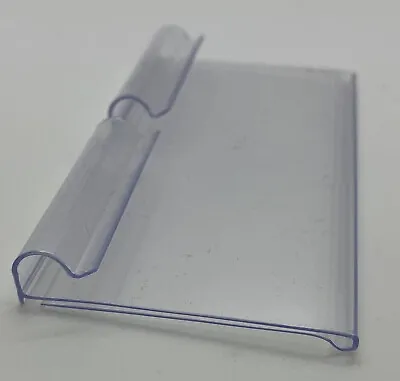 £6 • Buy Clear Plastic Retail Price Label Holders - Clip On - 8cm X 4cm - Pack Of 50