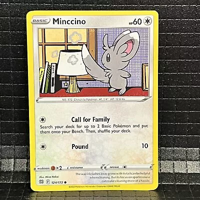 Minccino #124/172 Brilliant Stars Common Pokemon Card • $0.99