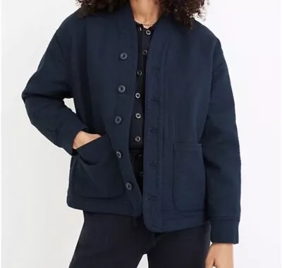 Madewell Navy Quilted  Jacket In SMALL • $29