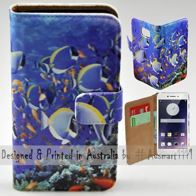 For OPPO Series - Deep Ocean Fishes Print Wallet Mobile Phone Case Cover • $13.98