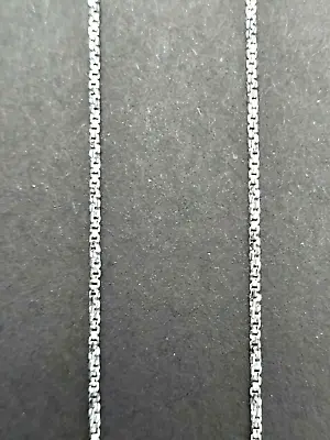 $120 • Buy Real 10kt. White Gold Diamond Cut Twisted Traditional Box Chain Light Weight 18 