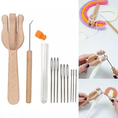 Looming Kit Handle Wooden Household Ancient Collapsible Beading Knitting • £9