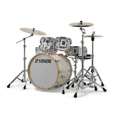 Sonor AQ2 Maple 5pc Stage Drum Set White Marine Pearl • $1199
