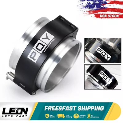 $26.80 • Buy 3'' 76mm Aluminum HD Intake V-Band Clamp Flange Intercooler Pipe Quick Release