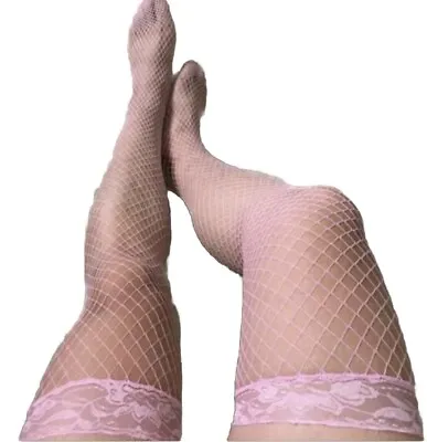 Men Gay Fishnet Stockings  Lace Top Over Knee Socks Sissy Underwear Hoisery Uk • £6.95