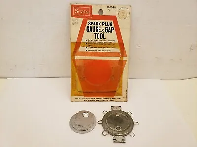 Vintage Sears 286098 Spark Plug Gauge & Gap Tool Original Package • $15.95