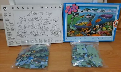 EDUCA Ocean World 100 Piece Jigsaw PuzzleMarine LifeRAREMade In Spain • £7.99